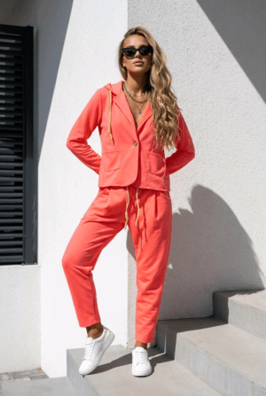 Neon roze One Size Blazer Co-ord Set